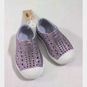 Native Jefferson Bling Pink Bling Toddler Shoe C5 - New